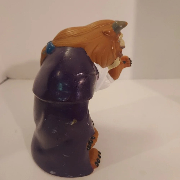 Vintage 1990's Disney Beauty and the Beast Plastic Hand Puppet Figure - Beast - Picture 4 of 6